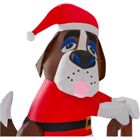 6 ft Animated Dog SEESAW Christmas Inflatable Dachshund Frenchy Chihuahua NEW - Picture 5 of 8